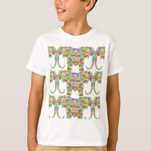 T-shirt éléphant coloré