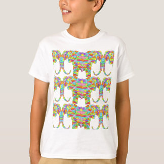 T-shirt éléphant coloré