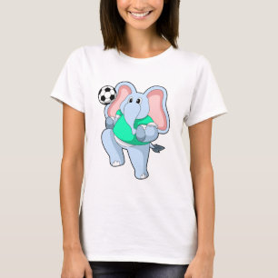 T-shirt Elephant comme joueur de football avec Soccer.PNG