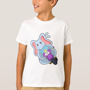 T-shirt Elephant comme vélo avec moto.PNG