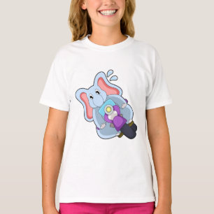 T-shirt Elephant comme vélo avec moto.PNG
