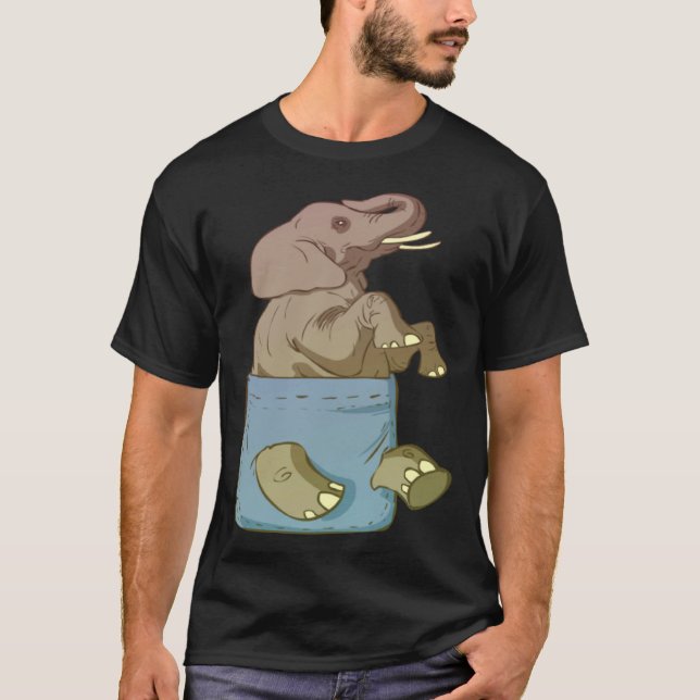 T-shirt Elephant Cute Animals  for (Devant)