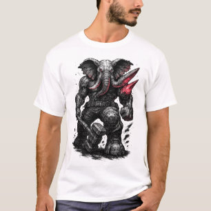 T-shirt Eléphant Cyberpunk