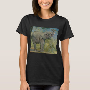 T-shirt Eléphant d'Afrique vintage dans la jungle, EJ Detm