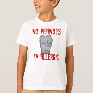 T-shirt Éléphant d'allergie d'arachide