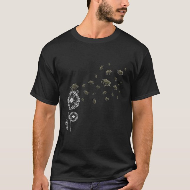 T-shirt Eléphant Dandelion (Devant)