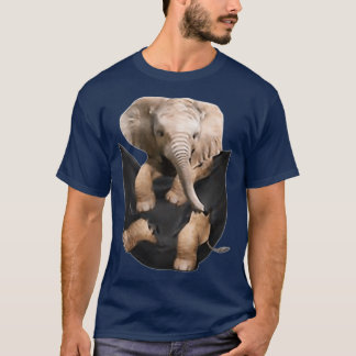 T-shirt Elephant Dans La Poche Drôle Elephant Cadeaux Amou