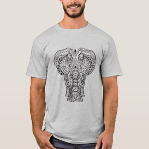 T-shirt Éléphant d'Asie ethnique