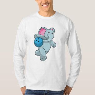 T-shirt Éléphant de bowling