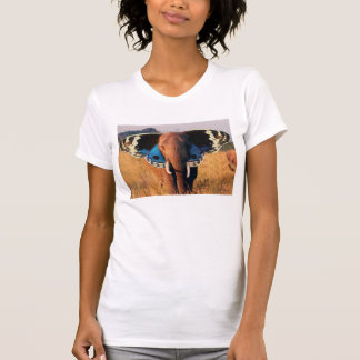 T-shirt Éléphant de papillon