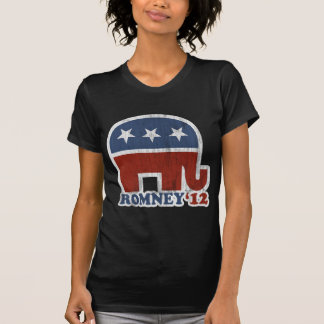 T-shirt Éléphant de républicain de Mitt Romney 2012 (cru)