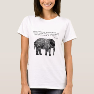 T-shirt Éléphant de sagesse de henné de Bouddha