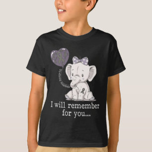 T-shirt Eléphant de sensibilisation