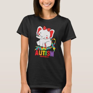 T-shirt Éléphant de sensibilisation Maman portant des bouc