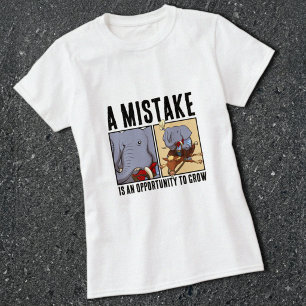T-shirt Éléphant drôle Une erreur est une occasion de gran