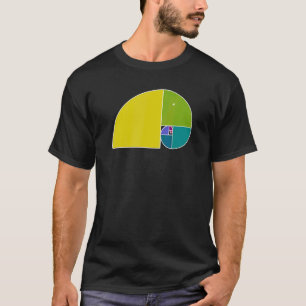 T-shirt Éléphant du nombre d'or  Spirale de Fibonacci 3  A
