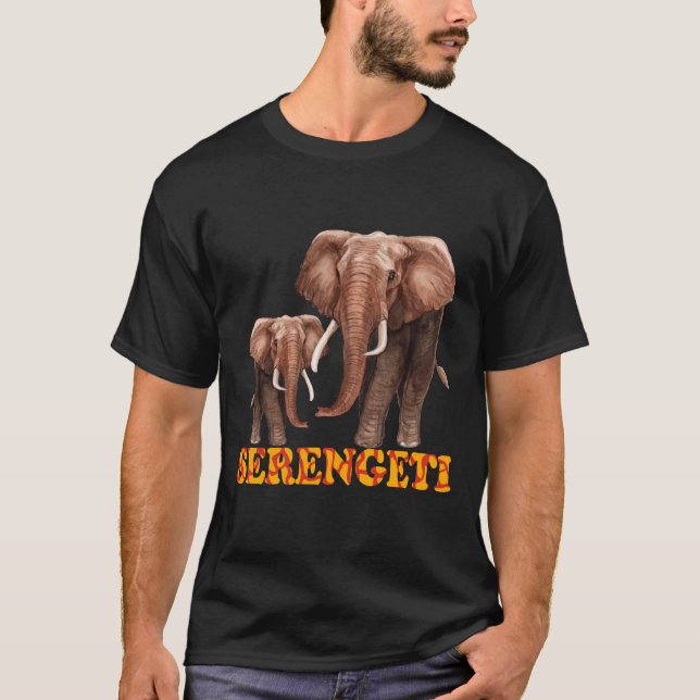 T-shirt Eléphant du Serengeti (Devant)