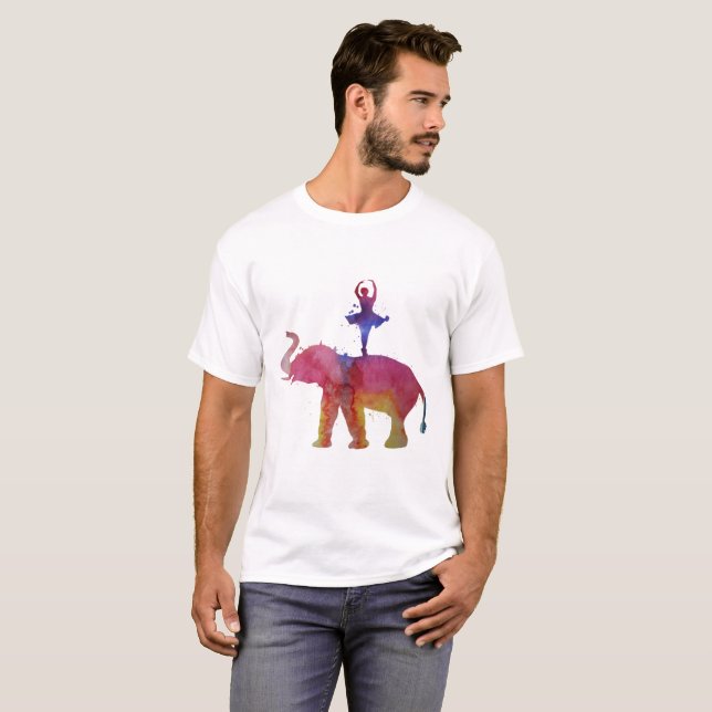 T-shirt Éléphant et ballerine (Devant entier)
