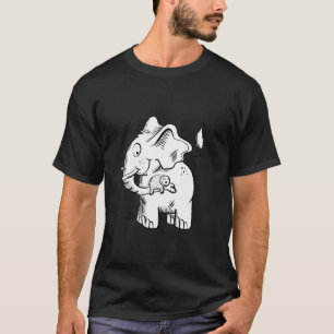 T-shirt Éléphant et paresseux drôles I Motif d'animal sauv