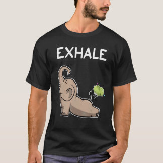 T-shirt Éléphant Exhale Yoga Élément