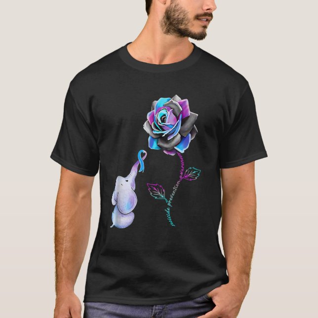 T-shirt Elephant Guerrier soutien Prix de prévention du su (Devant)