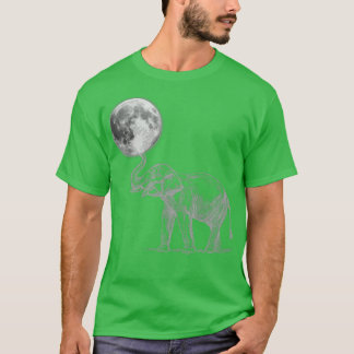 T-shirt Elephant Holding Up The Moon 