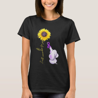 T-shirt Eléphant, je me souviendrai de toi Sunflower Alzhe