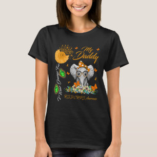 T-shirt Elephant Je Porte Orange Pour Mon Papa RSD CRPS Aw