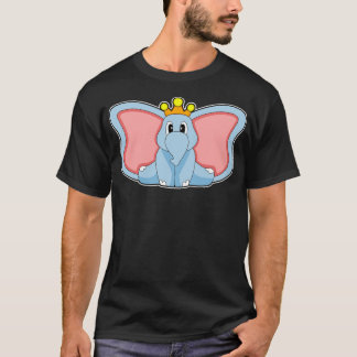 T-shirt Elephant King Crown
