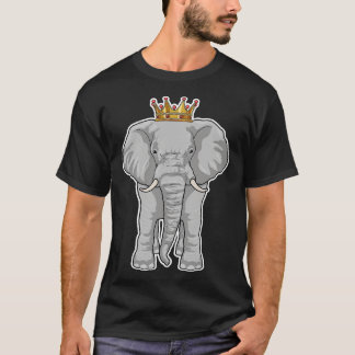 T-shirt Elephant King Crown 2