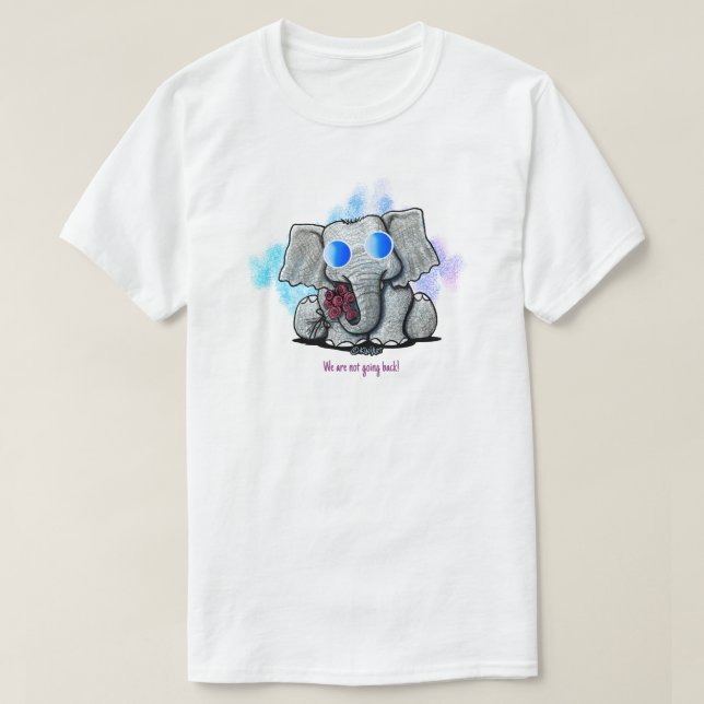 T-shirt éléphant KiniArt (Design devant)