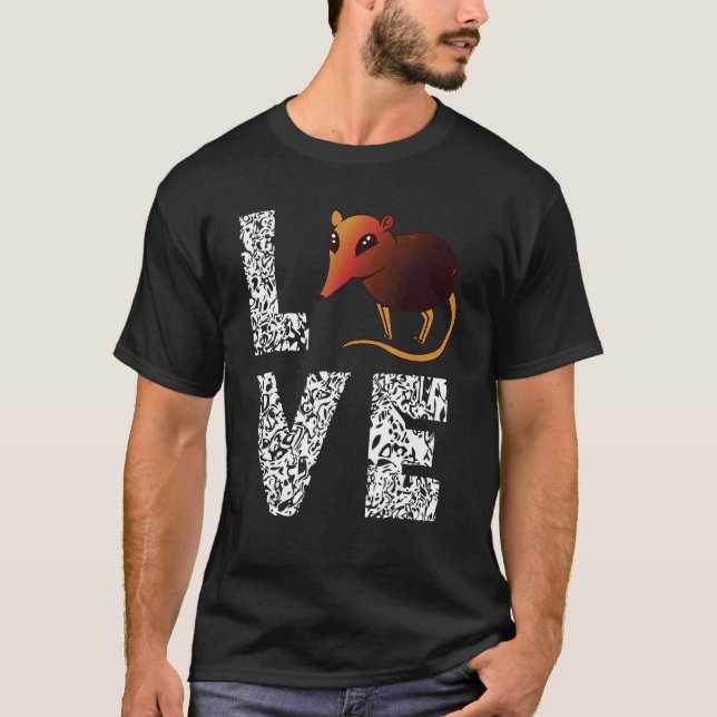T-shirt Eléphant Léopard Love Sengi Eléphant Shrew M (Devant)