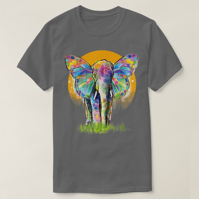 T-shirt Eléphant Lover Graphique Eléphant (Design devant)