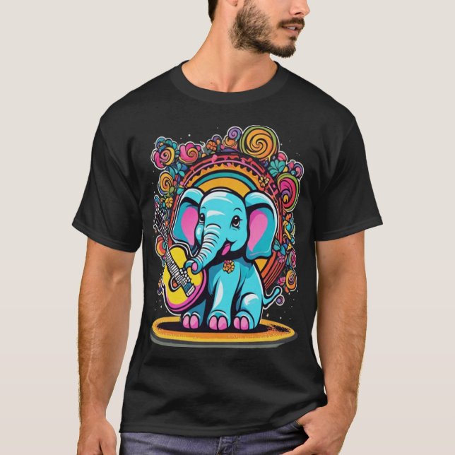 T-shirt Eléphant mélodique (Devant)