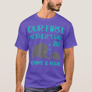 T-shirt Elephant Notre Première Fête Des Mères