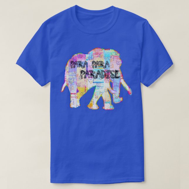 T-shirt Eléphant Para Para Paradise 2 (Design devant)