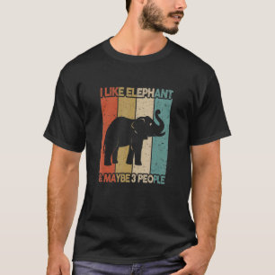 T-shirt Eléphant Pour Enfants Hommes Femmes Animaux Vintag