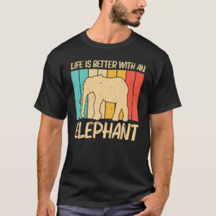 T-shirt Elephant Pour Hommes Femmes Indienne Elephant Mamm