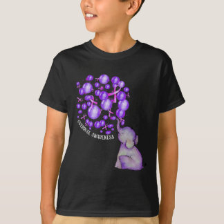 T-shirt Eléphant Poussant Des Lons Violets Surdose