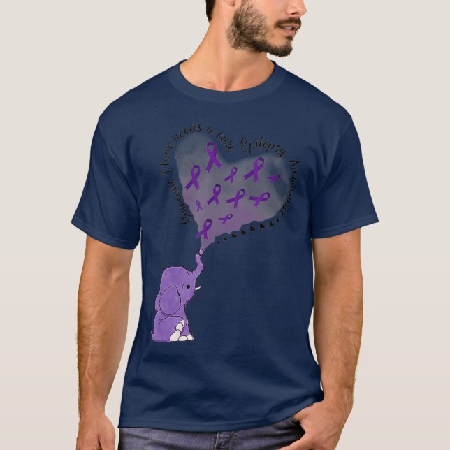 T-shirt Elephant Quelqu'Un Que J'Aime A Besoin D'Une Épile (Devant)