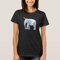 Elephant Réaliste Avec Un Design De Corne Unicorne