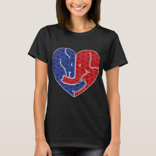 T-shirt Eléphant républicain démocrate Donkey
