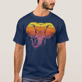 T-shirt Eléphant rétro