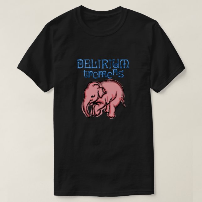 T-shirt Eléphant rose délirant POP 1 (Design devant)
