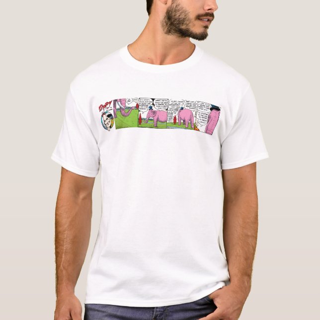 T-shirt Éléphant rose Zippy (Devant)