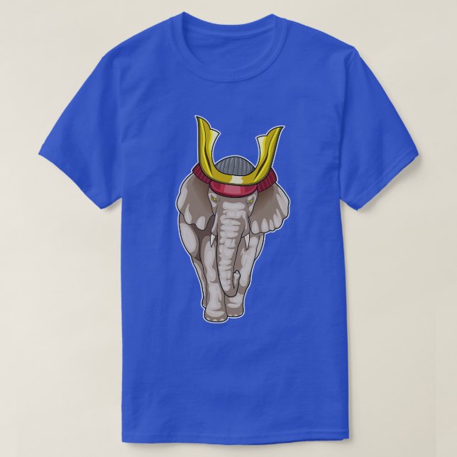 T-shirt Elephant Samurai Arts martiaux (Design devant)