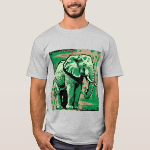 T-shirt Eléphant stylisé