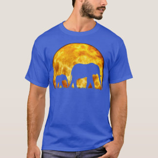 T-shirt Elephant T Chemise mignonne Baby Eléphant Sauvage 