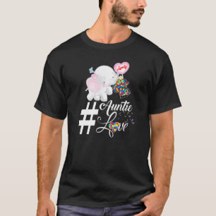 T-shirt Elephant Tante Autisme Amour