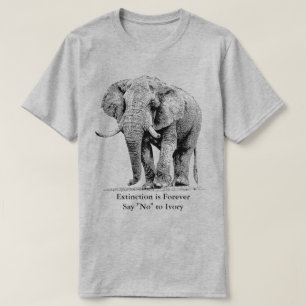 T-shirt Éléphant Taureau prenant à une balade la faun